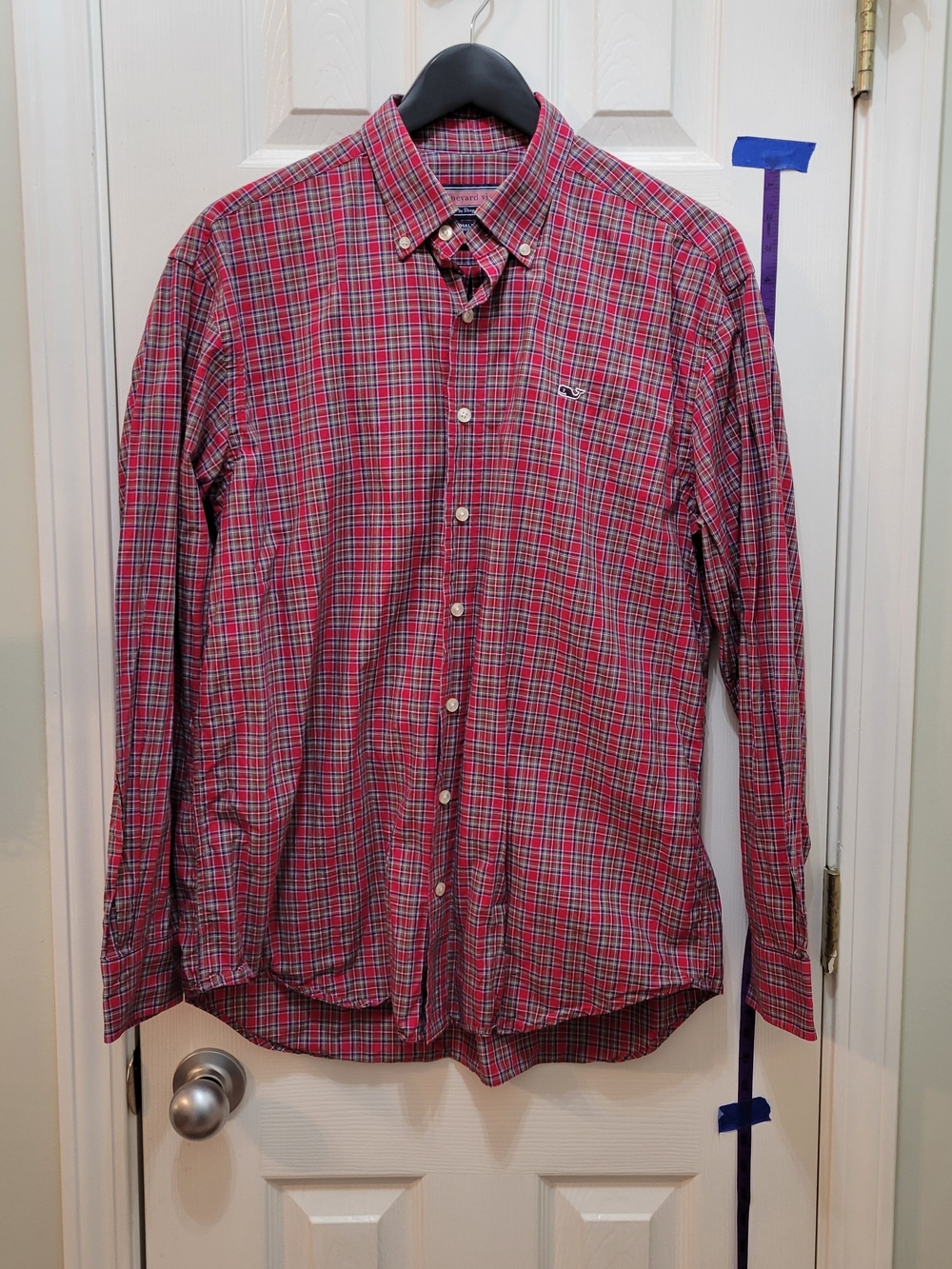 Vineyard Vines Red Plaid Button-Down Shirt